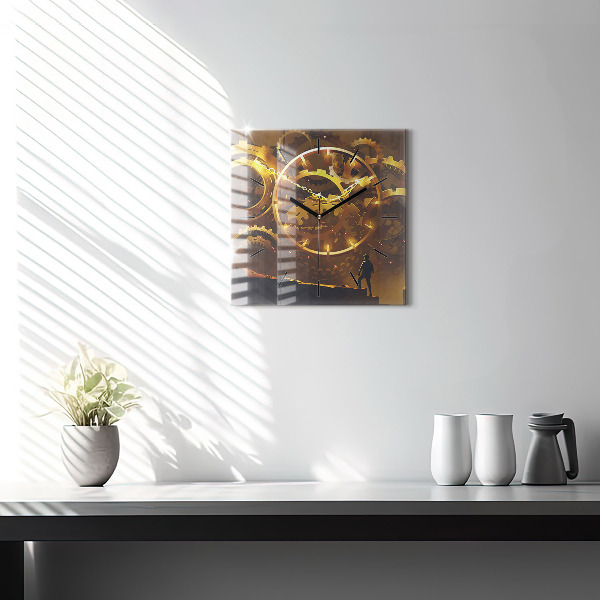 Kwadratowy zegar Czas – Mechanizm