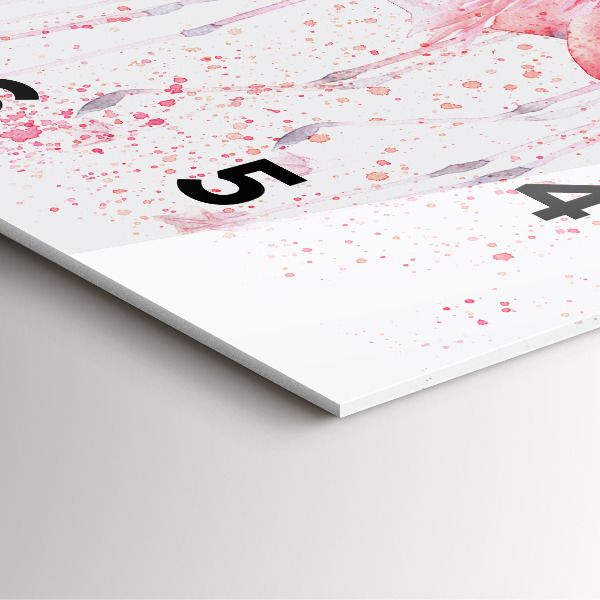 Kwadratowy zegar Grono Flamingów