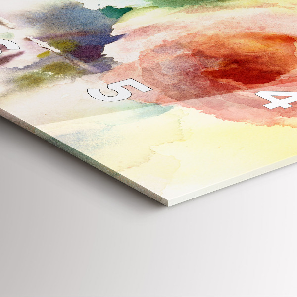 Kwadratowy zegar Wizualizacja Natury