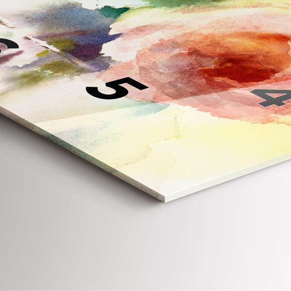 Kwadratowy zegar Wizualizacja Natury