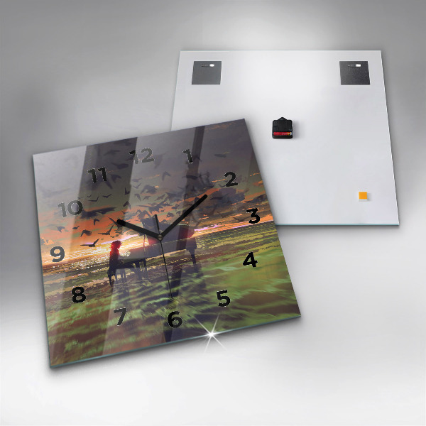 Kwadratowy zegar Koncert na plaży