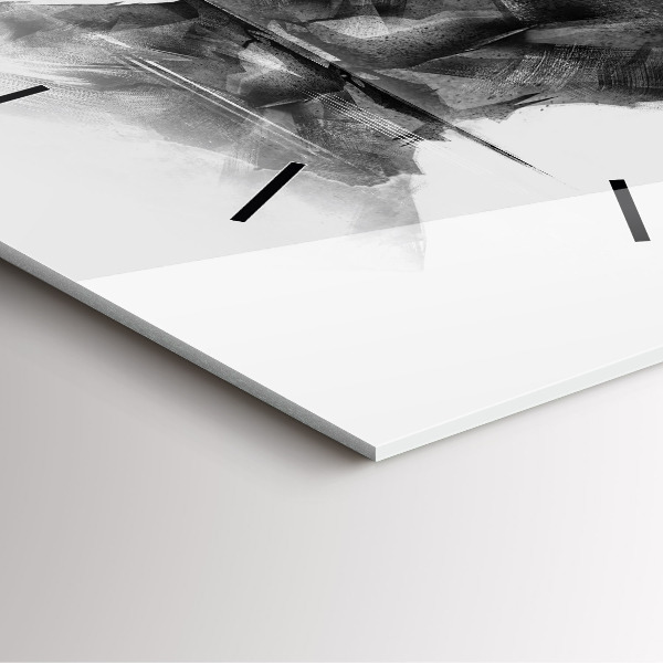 Kwadratowy zegar Rysunkowy niedźwiedź