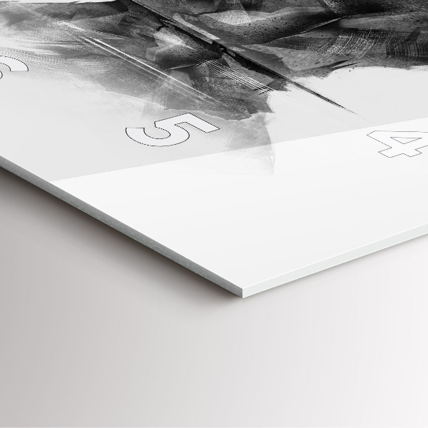 Kwadratowy zegar Rysunkowy niedźwiedź