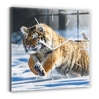 Kwadratowy zegar Odważny Krok Na Przód