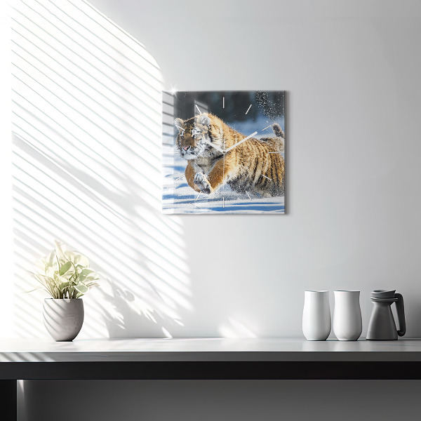 Kwadratowy zegar Odważny Krok Na Przód