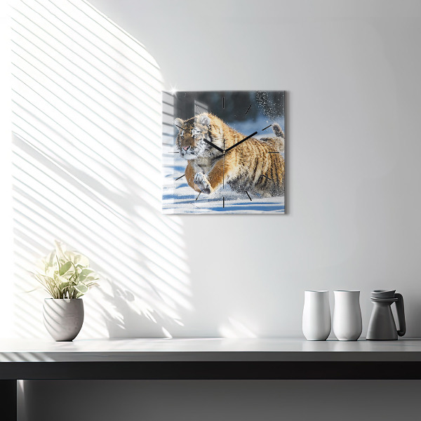 Kwadratowy zegar Odważny Krok Na Przód