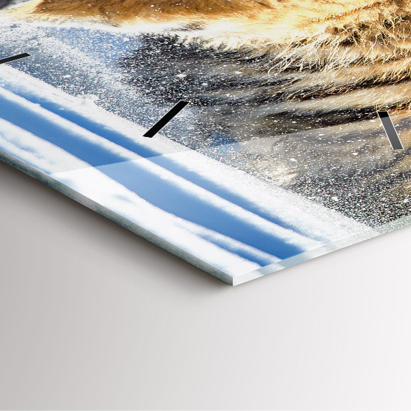 Kwadratowy zegar Odważny Krok Na Przód