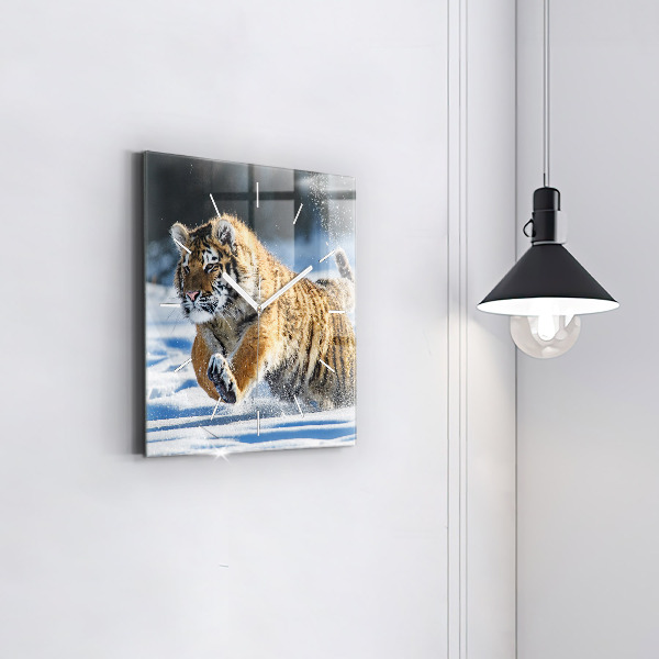 Kwadratowy zegar Odważny Krok Na Przód