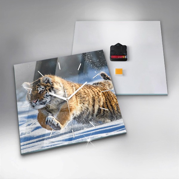 Kwadratowy zegar Odważny Krok Na Przód