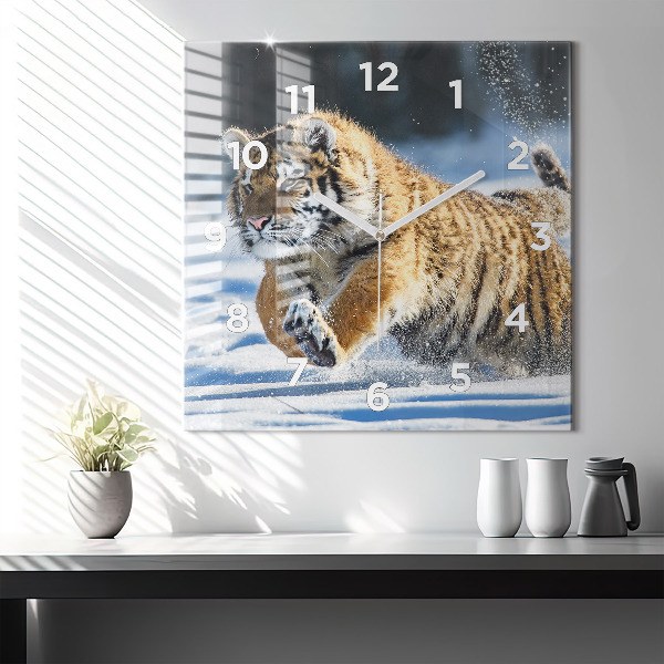 Kwadratowy zegar Odważny Krok Na Przód