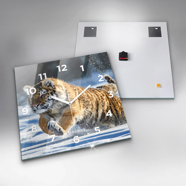 Kwadratowy zegar Odważny Krok Na Przód