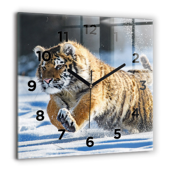 Kwadratowy zegar Odważny Krok Na Przód