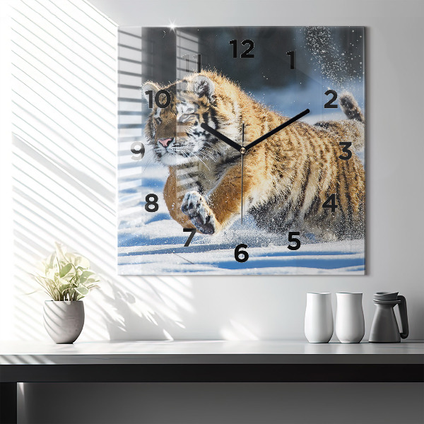 Kwadratowy zegar Odważny Krok Na Przód