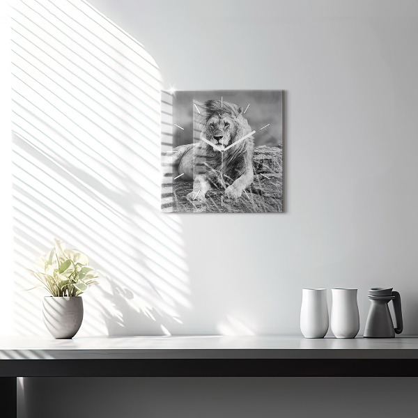 Kwadratowy zegar Abstrakcja - Lew