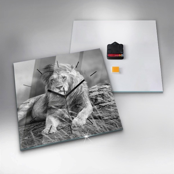 Kwadratowy zegar Abstrakcja - Lew