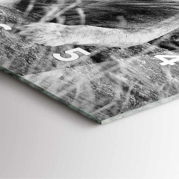 Kwadratowy zegar Abstrakcja - Lew