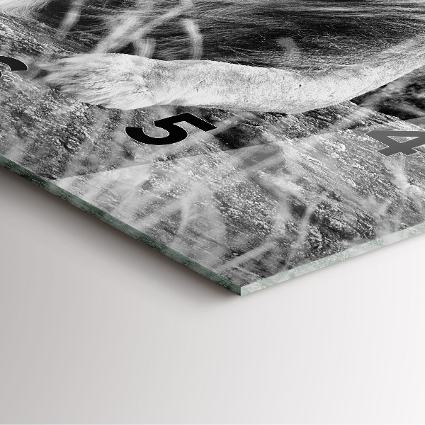 Kwadratowy zegar Abstrakcja - Lew