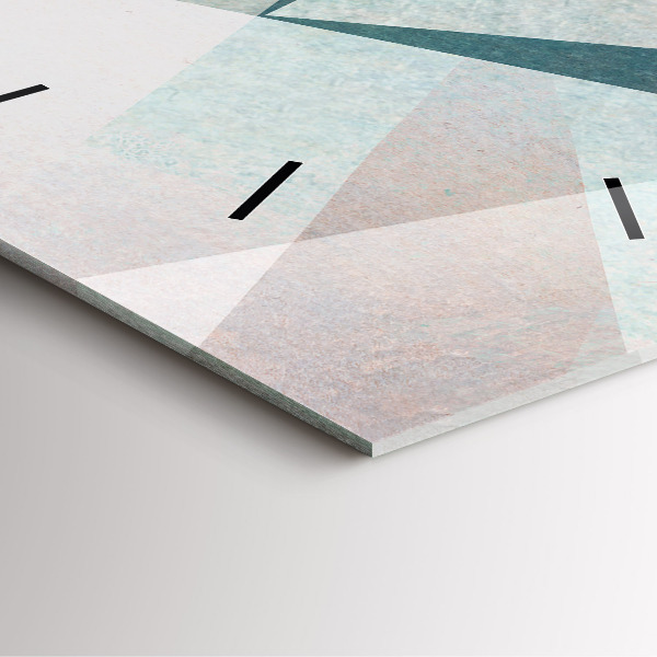 Kwadratowy zegar Trójkąty Abstrakcja Tekstura