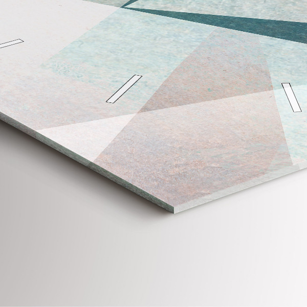 Kwadratowy zegar Trójkąty Abstrakcja Tekstura