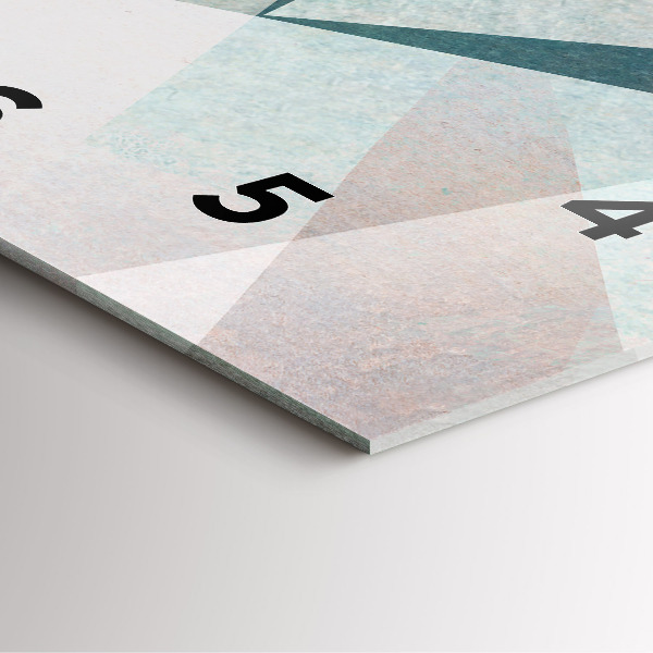 Kwadratowy zegar Trójkąty Abstrakcja Tekstura