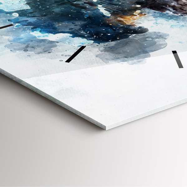 Kwadratowy zegar Abstrakcyjne twarze