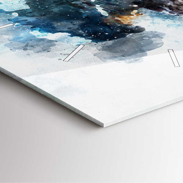 Kwadratowy zegar Abstrakcyjne twarze