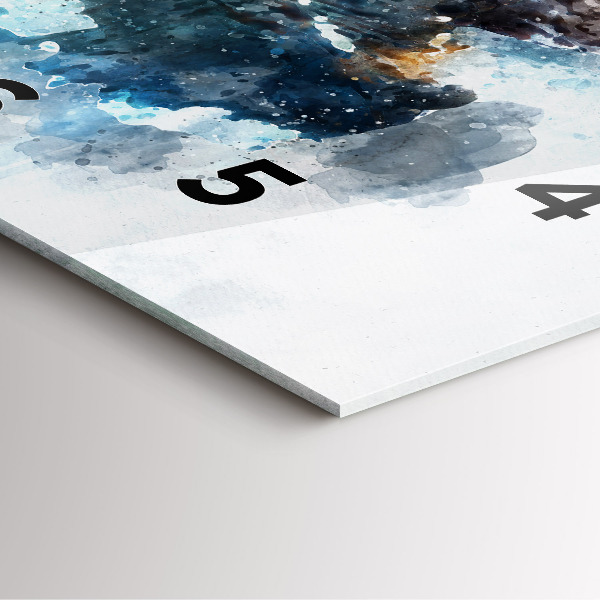 Kwadratowy zegar Abstrakcyjne twarze