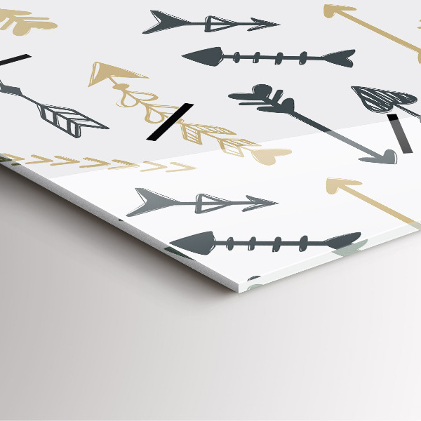 Kwadratowy zegar Geometryczny wzór hipsterski