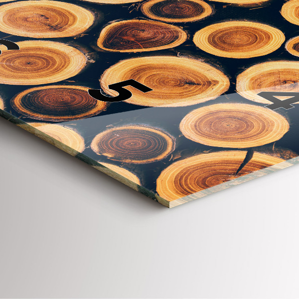 Kwadratowy zegar Drewno