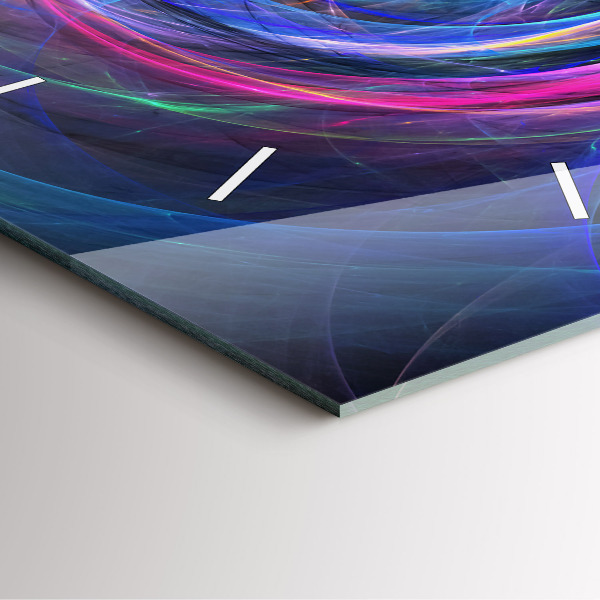 Kwadratowy zegar Kolorowy Fraktal