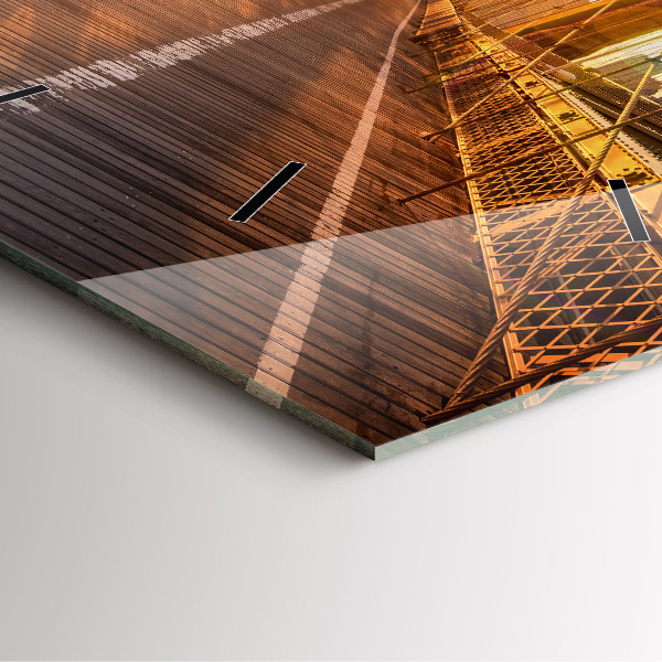 Kwadratowy zegar Most Brookliński NYC