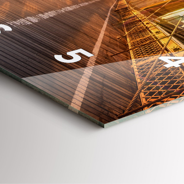 Kwadratowy zegar Most Brookliński NYC