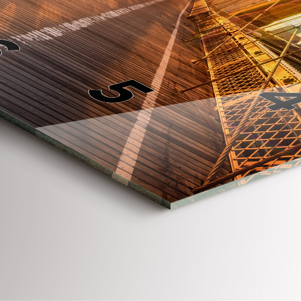 Kwadratowy zegar Most Brookliński NYC