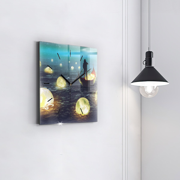 Kwadratowy zegar Abstrakcja