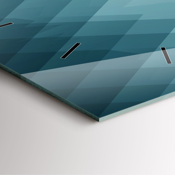 Kwadratowy zegar Geometryczne figury