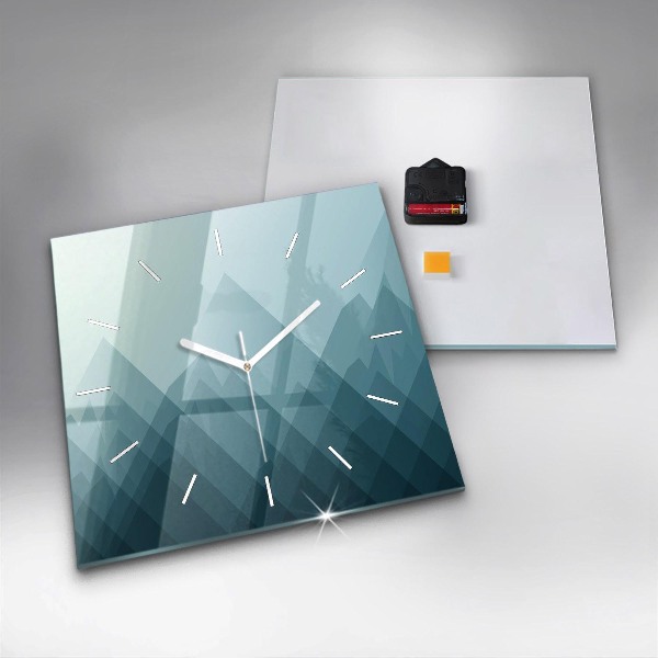 Kwadratowy zegar Geometryczne figury