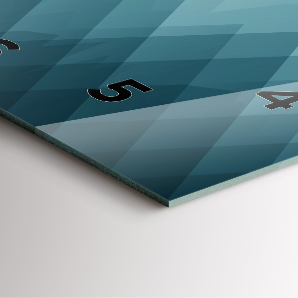 Kwadratowy zegar Geometryczne figury