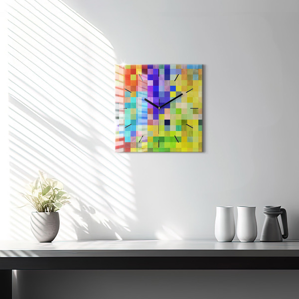 Kwadratowy zegar Kompozycja Kwadratów