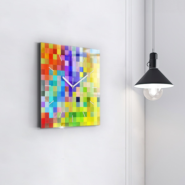 Kwadratowy zegar Kompozycja Kwadratów