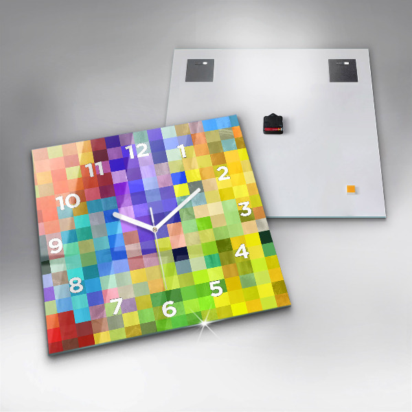 Kwadratowy zegar Kompozycja Kwadratów