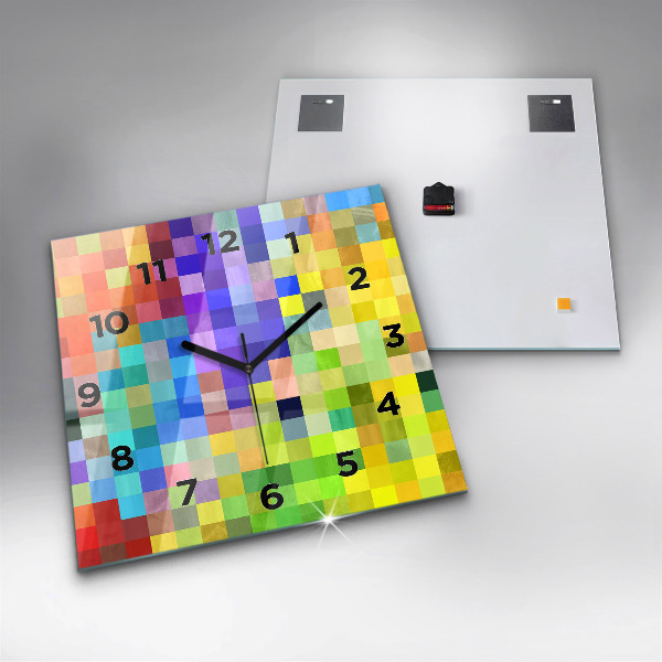 Kwadratowy zegar Kompozycja Kwadratów