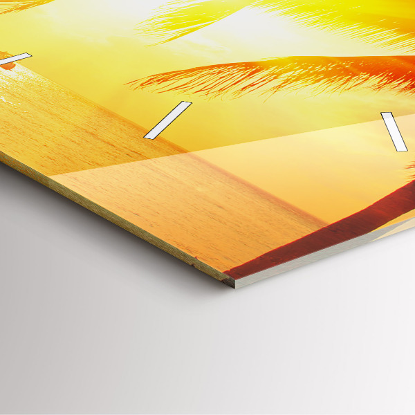 Kwadratowy zegar Wakacje Odpoczynek Lato