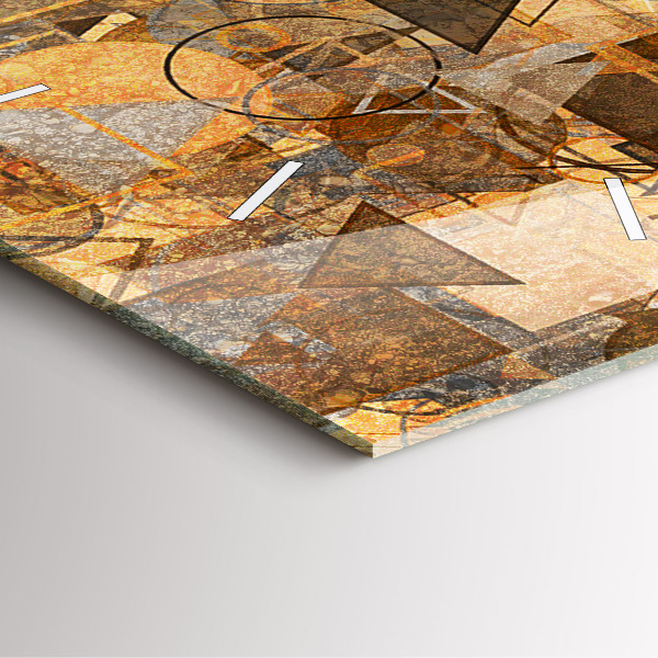 Kwadratowy zegar Kształty Geometryczne