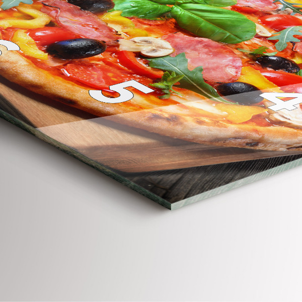 Kwadratowy zegar Kulinarne Serce Włoch