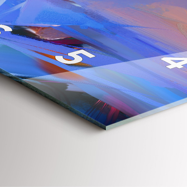 Kwadratowy zegar Pejzaż morski