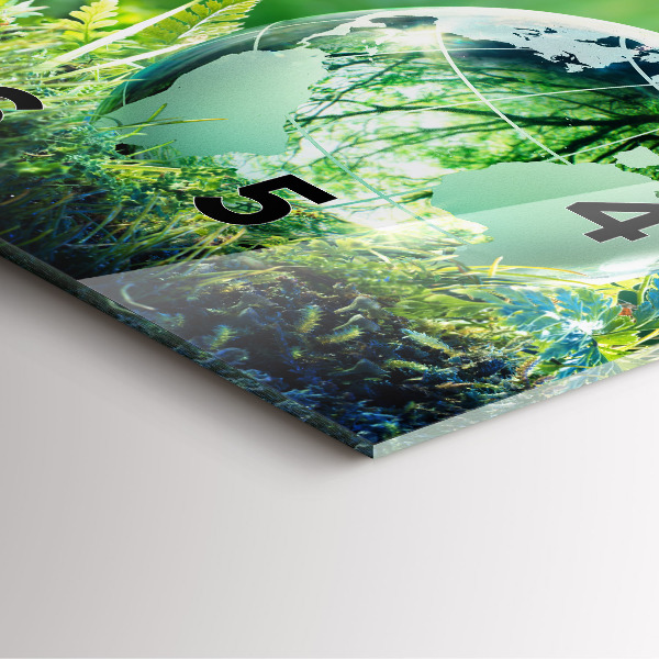 Kwadratowy zegar Kula Ziemska