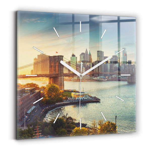 Kwadratowy zegar Nowy Jork Manhattan