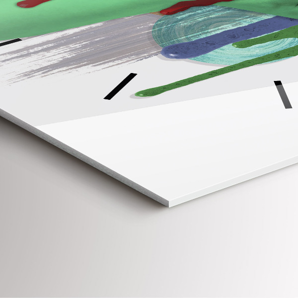 Kwadratowy zegar Surrealistyczny kolaż