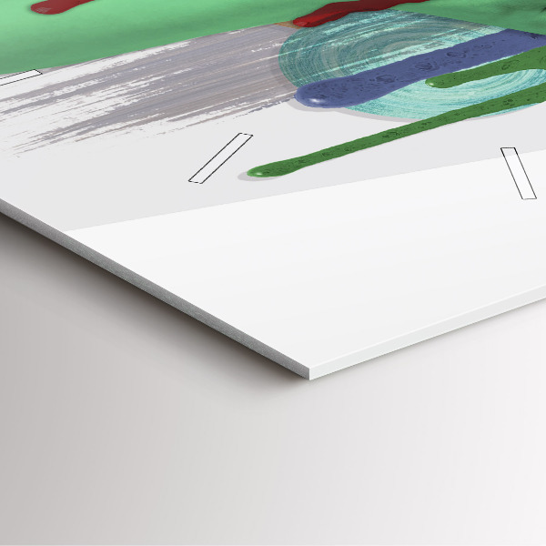 Kwadratowy zegar Surrealistyczny kolaż