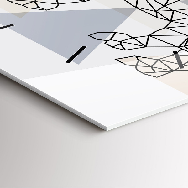 Kwadratowy zegar Geometryczny Wzór